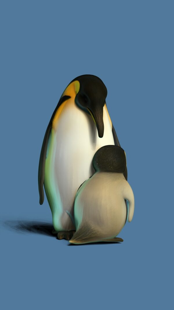 Pingüino Padre e Hijo 80 cm - Imagen 2