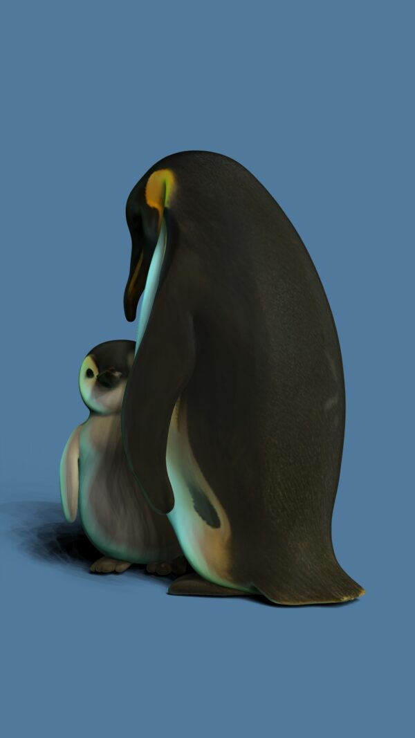 Pingüino Padre e Hijo 80 cm - Imagen 3